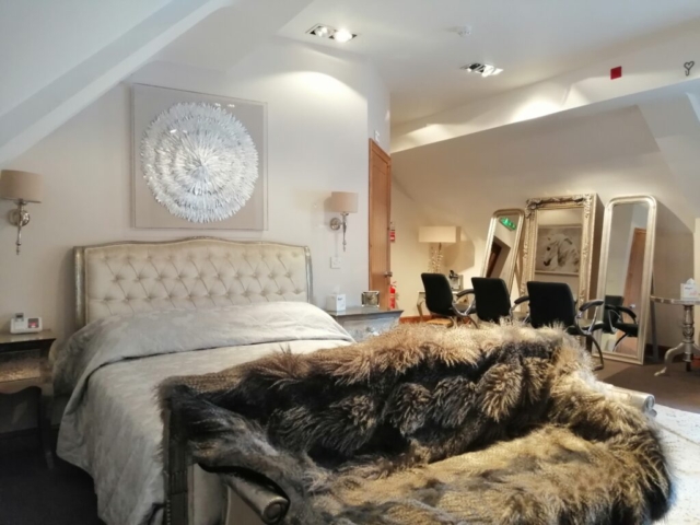 Bridal suite inside the Stables at Nuthurst Grange Hotel