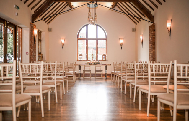 Perfect venue for wedding ceremony at Nuthurst Grange
